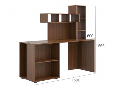 Бюро с надстройка KC-06 (орех еко)